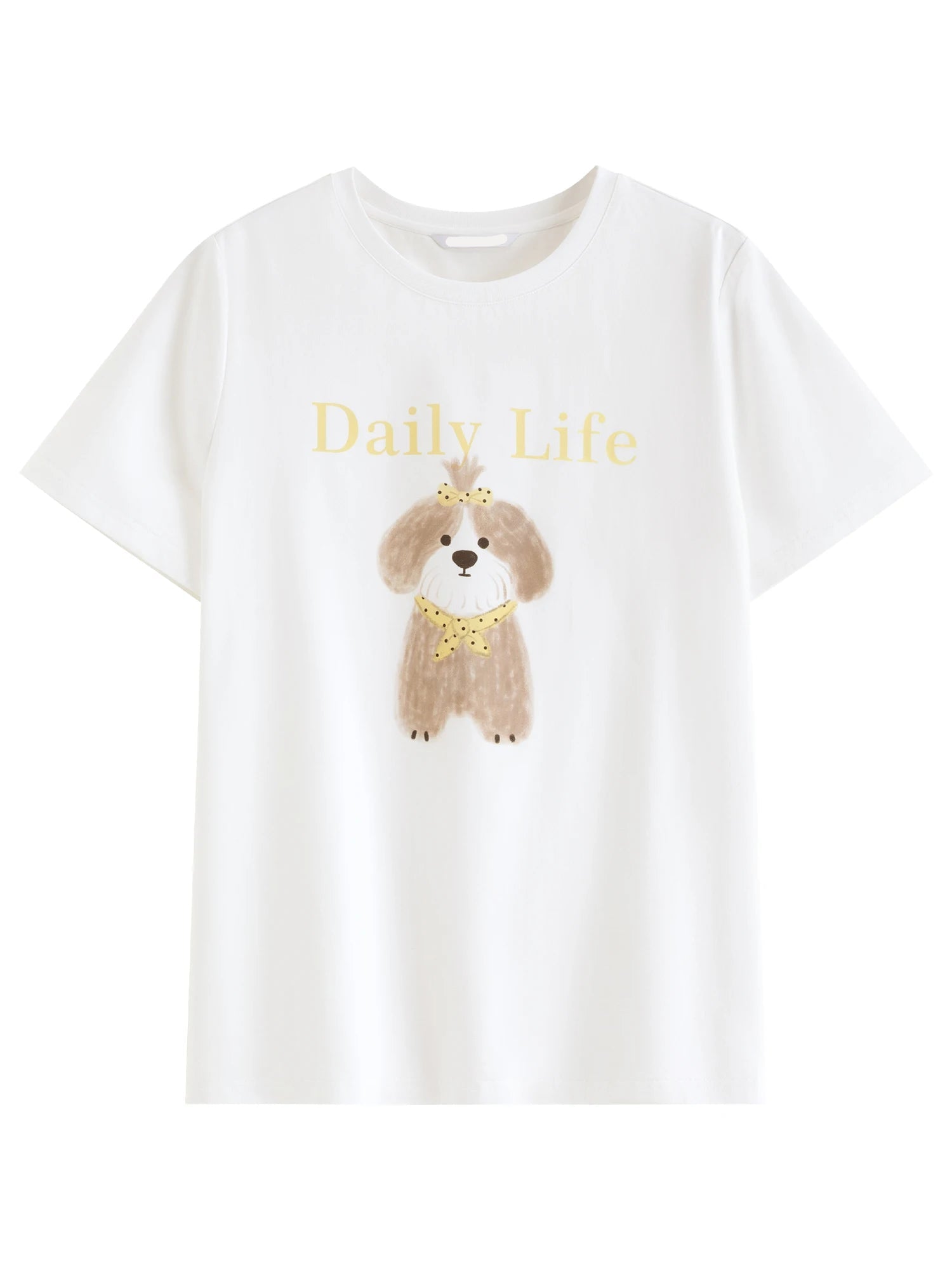 Puppy Print Crew-Neck T-Shirt