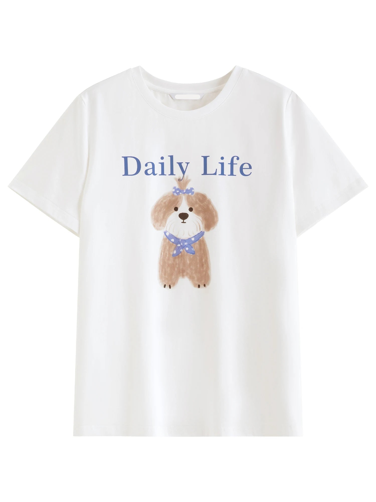 Puppy Print Crew-Neck T-Shirt