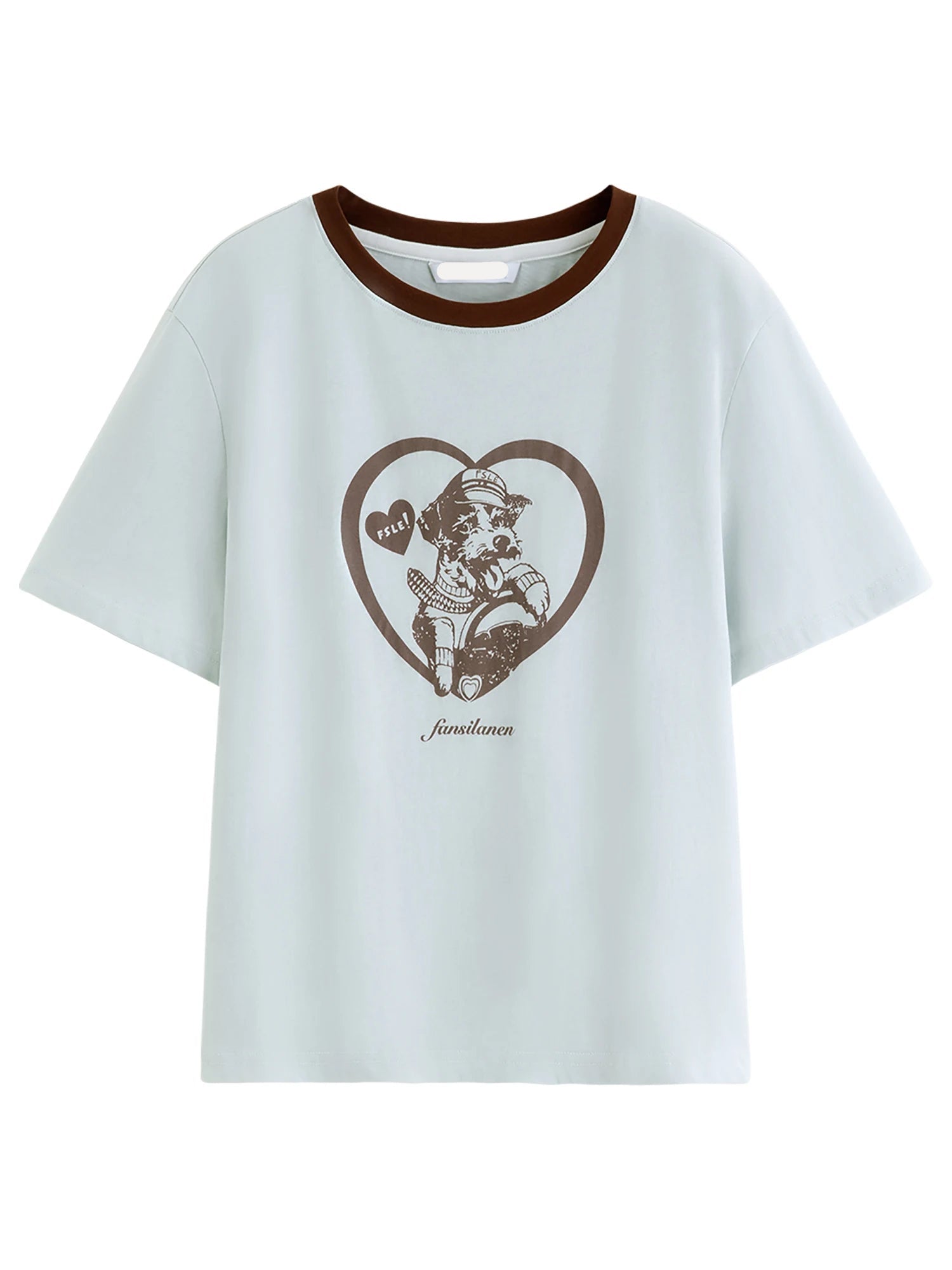 Loose-Fit Crew Neck T-Shirt With Letter Print
