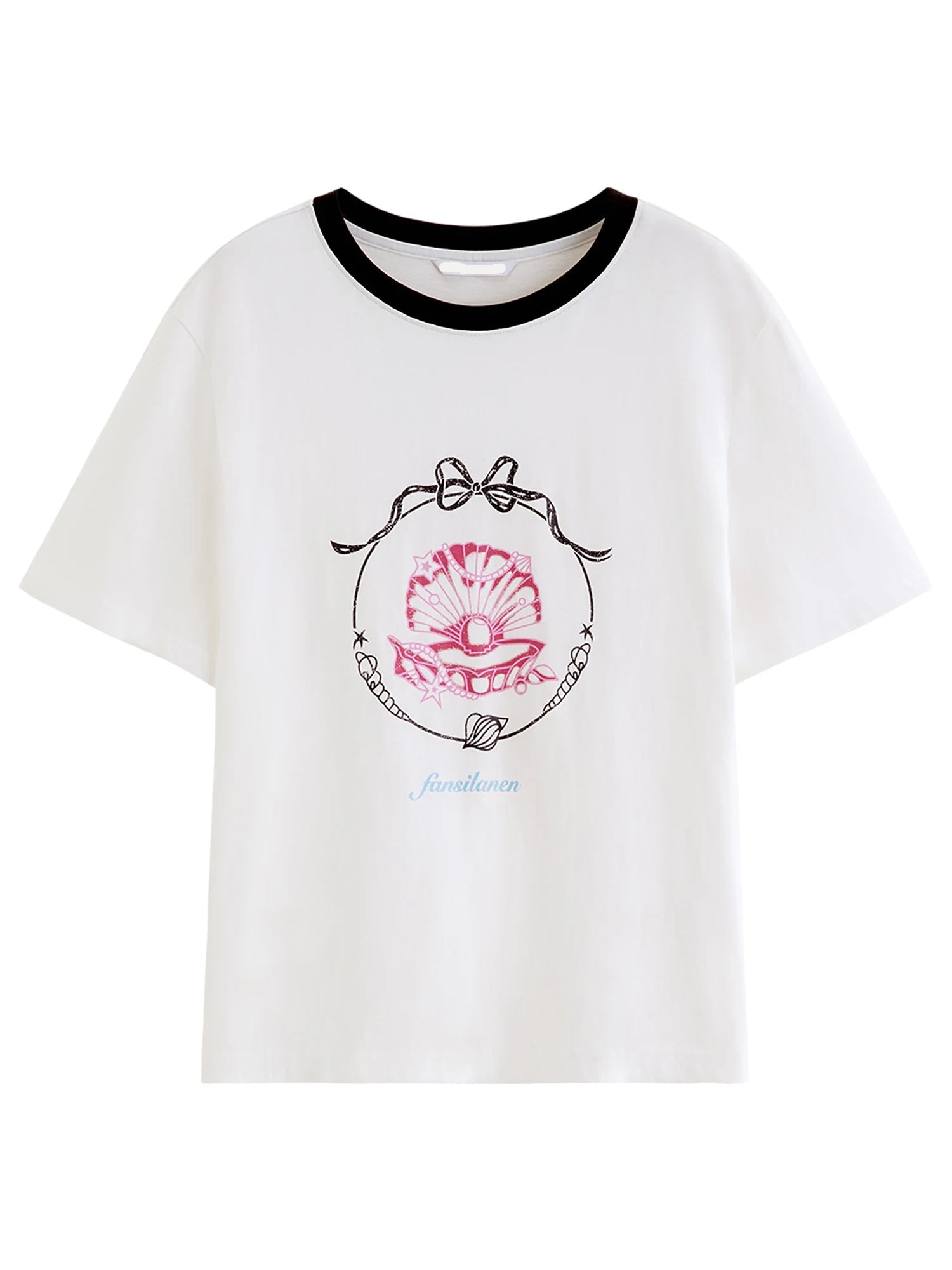 Loose-Fit Crew Neck T-Shirt With Letter Print